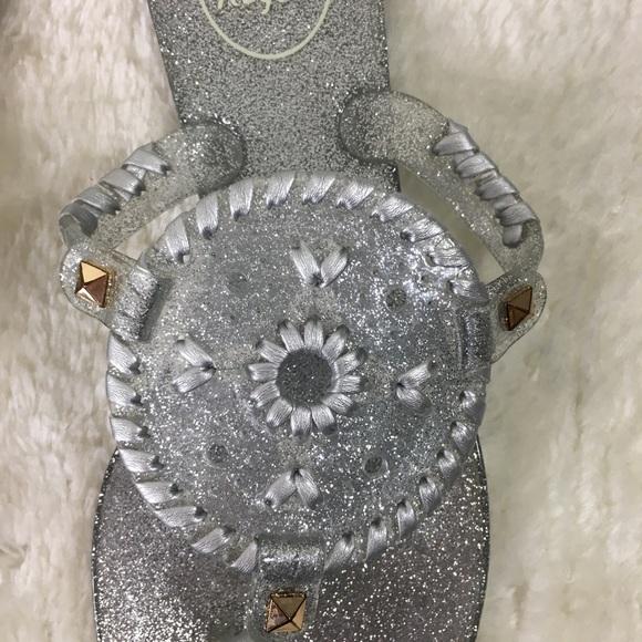 Jack Rogers Georgica Glitter Jelly Sandals Size 7 - Picture 3 of 8
